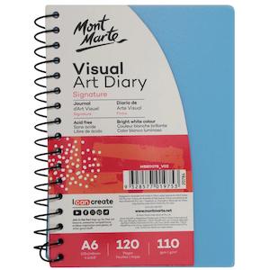 Visual Art Diary Signature A6 120 Pages 110gsm - Mont Marte