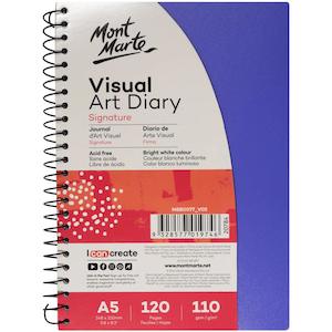 Visual Art Diary Signature A5 120 Pages 110gsm - Mont Marte