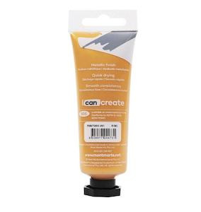 Mont Marte Metallic Acrylic Paint Tube Premium 50ml (1.7oz) - Gold