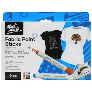 Fabric Paint: Fabric Paint Sticks Signature 9pc - Mont Marte