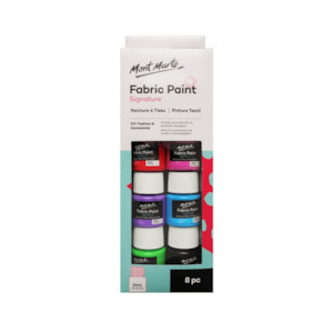 Fabric Paint Set 8pce x 20ml - Mont Marte