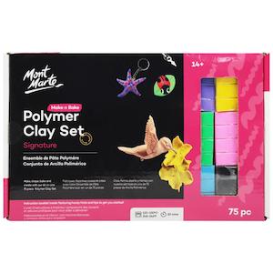 Make n Bake Polymer Clay Set 75pc - Mont Marte