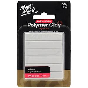 Make n Bake Polymer Clay Signature 60g (2.1oz) - Silver