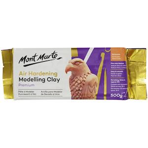 Air Hardening Modelling Clay Premium 500g - Terracotta - Mont Marte