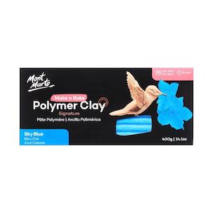 Make n Bake Polymer Clay Signature 400g (14.1oz) - Sky Blue Mont Marte