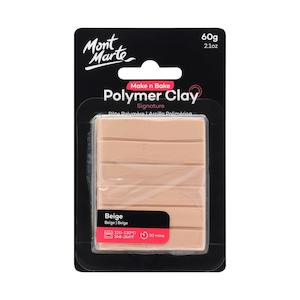 Mont Marte Make n Bake Polymer Clay Signature 60g - Beige