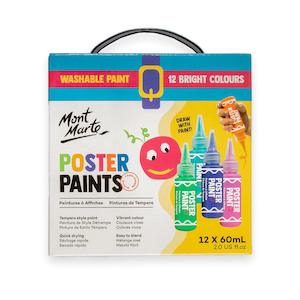 Poster Paint Set 12pc x 60ml - Mont Marte