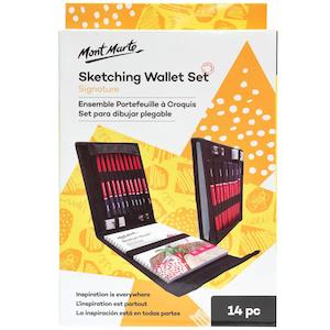 Sketching Wallet Set 14pc - Mont Marte