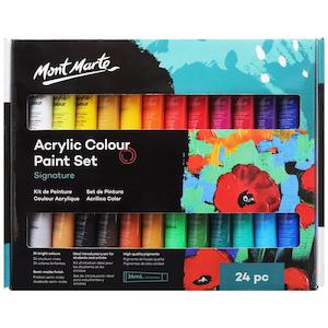 Acrylic Colour Paint Set 24pc x 36ml - Mont Marte