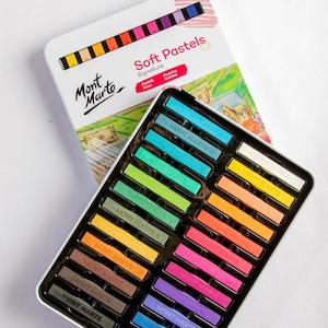 Soft Pastels 24pc Tin Box - Mont Marte