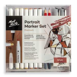 Portrait Alcohol Marker Set 12pc - Mont Marte