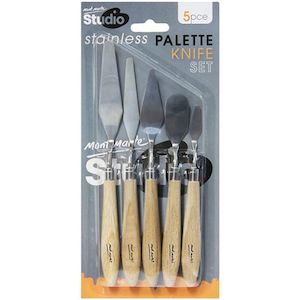 Studio Stainless Palette Knife Set 5pcs - Monte Mart