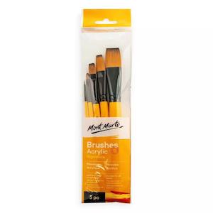 Art Brushes: Acrylic Brushes Signature 5pc - Mont Marte