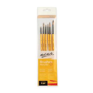 Acrylic Brushes Signature 6pc Set - Mont Marte