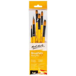 Acrylic Brushes Signature 6pc - Mont Marte