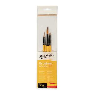 Acrylic Brushes Signature 4pc - Mont Marte - BMHS0009