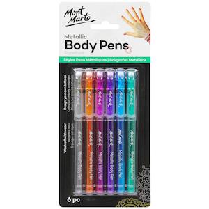 Metallic Body Pens Signature 6pc - Mont Marte