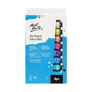 Paints Mediums: Mont Marte Oil Paint Intro Set Premium 8pcs x 18ml (0.6oz)