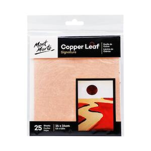 Monte Mart Imitation Copper Leaf 14x14cm 25 Sheet/Set