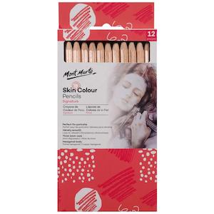 Skin Colour Pencils Signature 12pc - Mont Marte