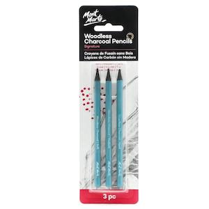 Woodless Charcoal Pencils 3pc - Mont Marte