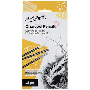 Charcoal Pencils Signature 12pc - Mont Marte