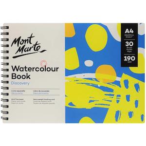 Watercolour Book Discovery A4 (8.3 x 11.7in) 30 Sheets 190gsm