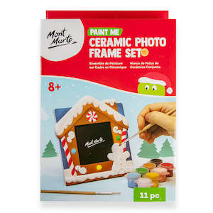 Paint Me Ceramic Photo Frame Set 11pc - Gingerbread  - Mont Marte