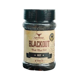 Grocery: Rum & Que Black Out Beef Rub - BBD 13/2/27