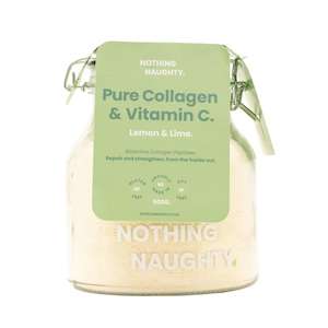 Nothing Naughty Pure Collagen Powder Lemon & Lime & Vitamin C - BBD 20/8/25