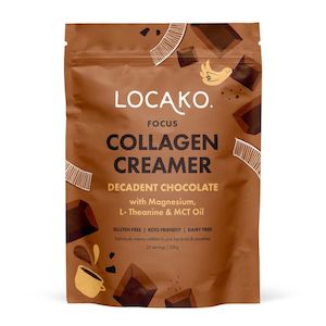 Grocery: Locako Focus Collagen Creamer - Decadent Chocolate