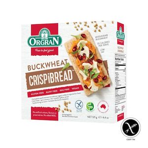 Orgran Toasted Buckwheat Crispibread