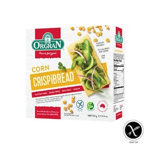 Orgran Toasted Corn Crispbread