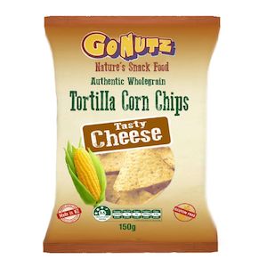 Gonutz Wholegrain Tortilla Corn Chips Tasty Cheese