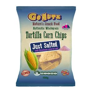 Gonutz Wholegrain Tortilla Corn Chips Just Salted (Himalayan) - BBD 1/4/25