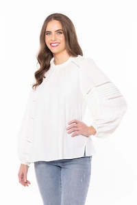 Top: Spirit Blouse - White