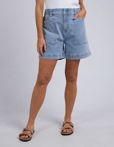 Elm: Atlas Denim Short - Mid Blue Wash