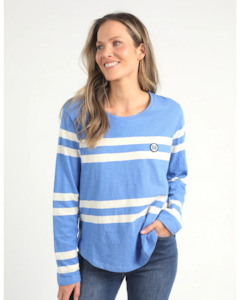 Allegra L/S Top Cerulean Blue