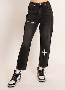 Pants: Take It Easy Trio Jean / Black