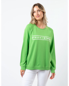 Stella Gemma: Classic Sweatshirt - Pear with S+G Logo