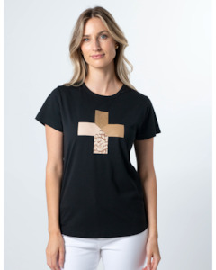 T-Shirt Birds of a Feather Cross - Black