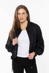 Coats: Keen Jacket - Black Linen