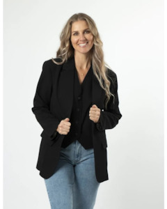 Coats: Monaco Blazer - Black