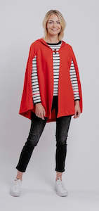 Coats: Gab Cape / Scarlet- 70%Wool