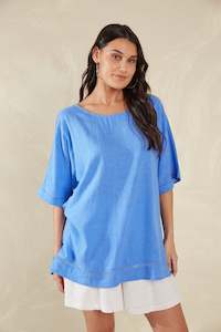 Size 18 Plus: Florence Relaxed Top / Coast