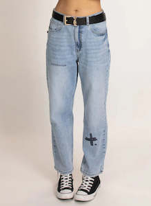 Take It Easy Trio Jean  / Washed  Blue