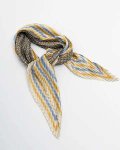 Accessories: Iris Pleated / Gold & Blue