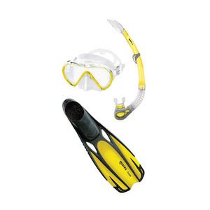 Mares Cobia / Fluida Mask, Snorkel, Fin set goatislanddive