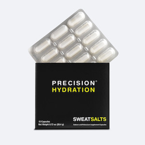 Blister-packed SweatSalt electrolyte capsules GO Beyond Limits