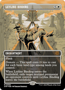 Leyline Binding (Textured Foil) [Outlaws of Thunder Junction: Breaking News]